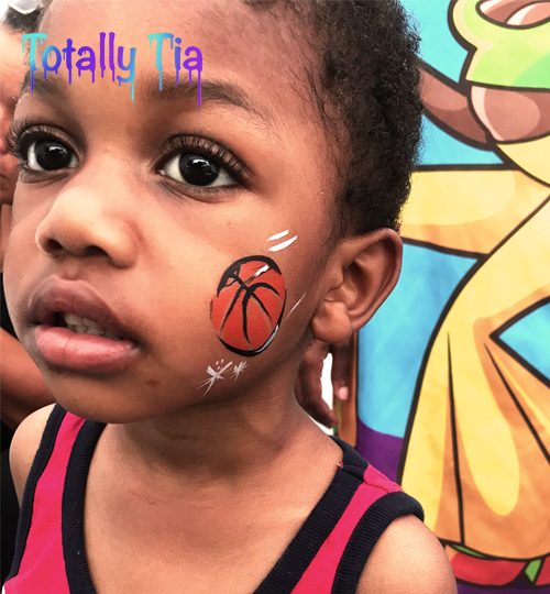 basketball face painting